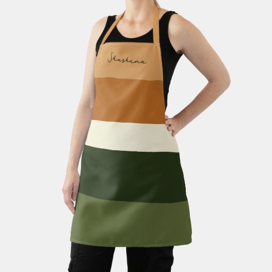 Script gepersonaliseerde stripe all-over print Sch Schort (Insitu)