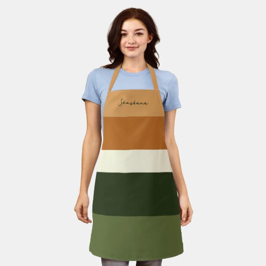 Script gepersonaliseerde stripe all-over print Sch Schort (Gedragen)