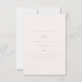 Script Gold & Blush Pink Bridal Shower Invitation (Dos)