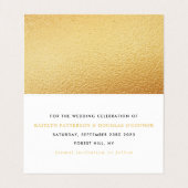 Script Gold Foil Moderne Modifier La Carte Date (Intérieur déplié)