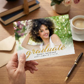 Script Gold moderne 2023 Faire-part de graduation