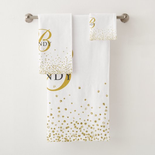 Script Gold Parties scintillant moderne or (En situation)