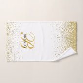 Script Gold Parties scintillant moderne or (Serviette à main)