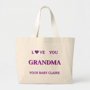 Script grand-mère personnalisé gros sac PURPLE PIN