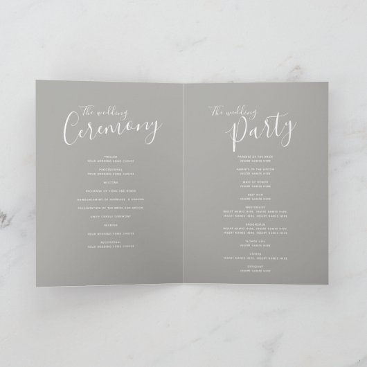 Script gris moyen simple lettrage des programmes d (Intérieur)