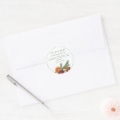 Script Groene Stovetop Potpourri Label Sticker (Envelop)
