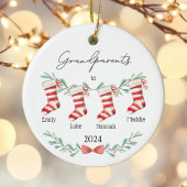 Script Grootouders naar Kerstmis Kousen Keramisch Ornament