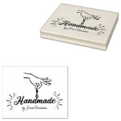 Script Handgemaakt Zakelijk Aangepast, Groot Rubberstempel (Gestempeld)