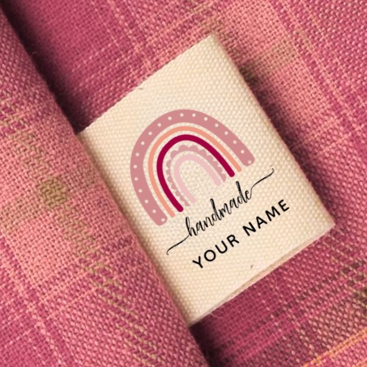  Script handmade by Custom cut and sew rainbow Grosgrain Lint