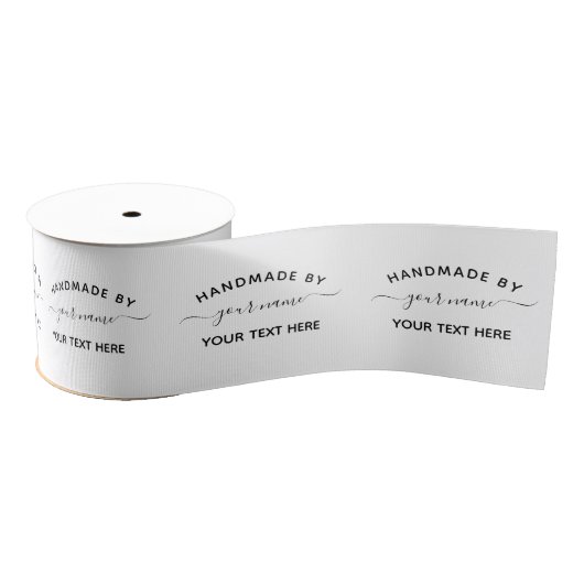 Script Handmade by Custom knippen en naaien Grosgrain Lint (Spoel)