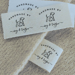  Script Handmade by Custom logo cut and sew  Grosgrain Lint