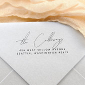 Script Handschriftnaam & Retouradres Rubberstempel