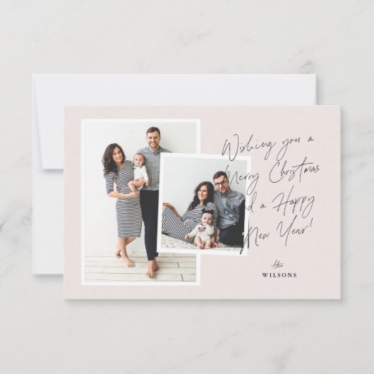 Script Handwriting Holiday-kaart Kaart (Voorkant)