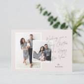 Script Handwriting Holiday-kaart Kaart (Staand voorkant)