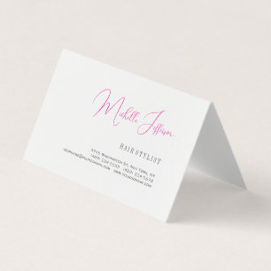 Script Handwriting Trendy Business Profile Card Visitekaartjes