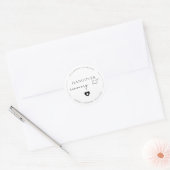 Script Hangover Recovery Kit Bruiloft Party Favor Ronde Sticker (Envelop)