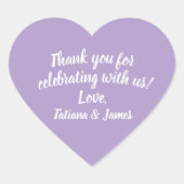 Script Hartelijk dank Hart Sticker (Voorkant)