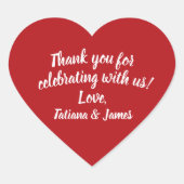 Script  Hartelijk dank Hart Sticker (Voorkant)