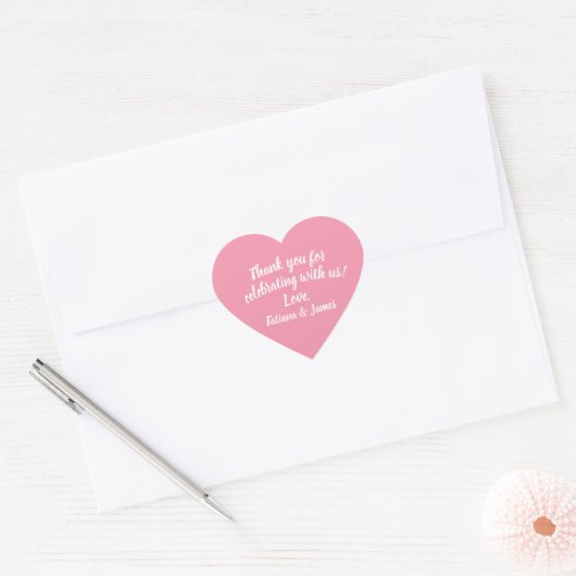 Script  Hartelijk dank Hart Sticker (Envelop)