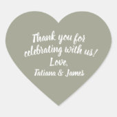 Script  Hartelijk dank Hart Sticker (Voorkant)