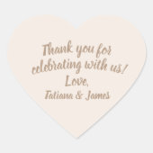 Script  Hartelijk dank Hart Sticker (Voorkant)