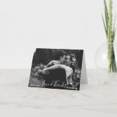 Script HARTELIJK DANK JE WEDDING ANNIVERSARY | Voe Bedankkaart (Voorkant)