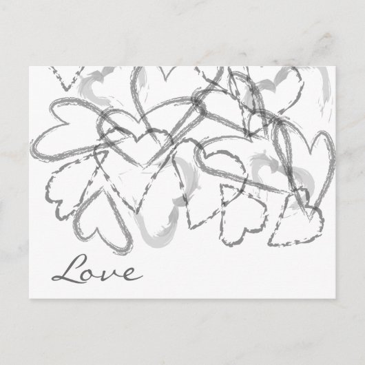 Script Hearts Briefkaart (Voorkant)