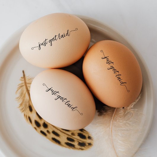 Script heeft net ei gelegd mini stempel