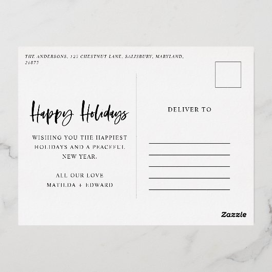 script heureux vacances photo (Verso)