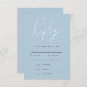 Script Holographique moderne mariage RSVP choix de (Devant / Derrière)