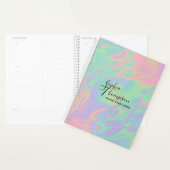 Script holographique moderne Rainbow Pastel - Plan (Devant avec enveloppe)