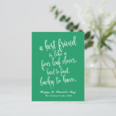 Script Ierse vriendschapsproverb St. Patrick's Day Briefkaart (Staand voorkant)