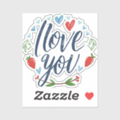 Script Ik hou van je Sticker (Vel)