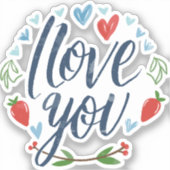 Script Ik hou van je Sticker (Voorkant)