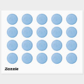 Script Initiaal Linen Blue Wax Seal Sticker (Vel)