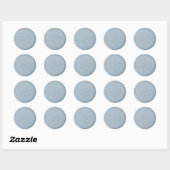 Script Initiaal Stusty Blue Wax Seal Sticker (Vel)