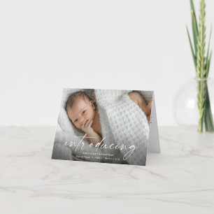 Script Introductie Baby Foto Bedankkaart