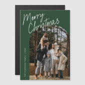 Script Joyeux Arche de Noël Photo Carte magnétique (Devant / Derrière)