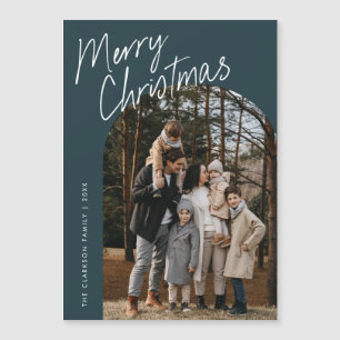 Script Joyeux Arche de Noël Photo Carte magnétique