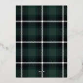 script joyeux noël vert tartan photo vacances (Verso)