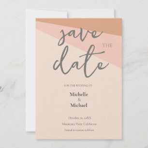 Script Kalligrafie Bruiloft Modern Save the Date Kaart