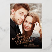 script kerst folie feestdagenkaart (Voorkant)