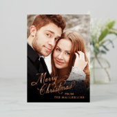 script kerst folie feestdagenkaart (Staand Voorkant)