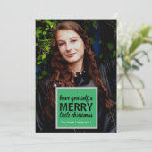 Script Kleine Kerstmis Feestdagenkaart (Staand voorkant)