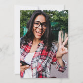 Script Lemons Blossom Photo Graduparty Kaart (Achterkant)