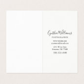 Script Lettering Moderne fotografie Visitekaartjes (Binnenkant ongevouwen)