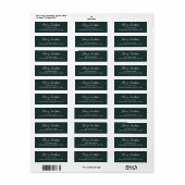 Script Lettering Prettig Kerstmis Retouradres Etiket (Full Sheet)