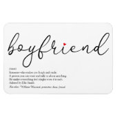 Script Liefde Hart Vriend Definitie Magneet (Horizontaal)