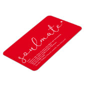 Script Liefde Hart Zielmaat Definitie Rood Magneet (Linkerzijde)