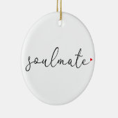 Script Liefde Hart Zielsverwant Definitie Keramisch Ornament (Rechts)